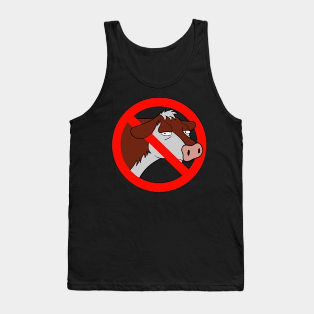 No Cows Tank Top by Meta Cortex